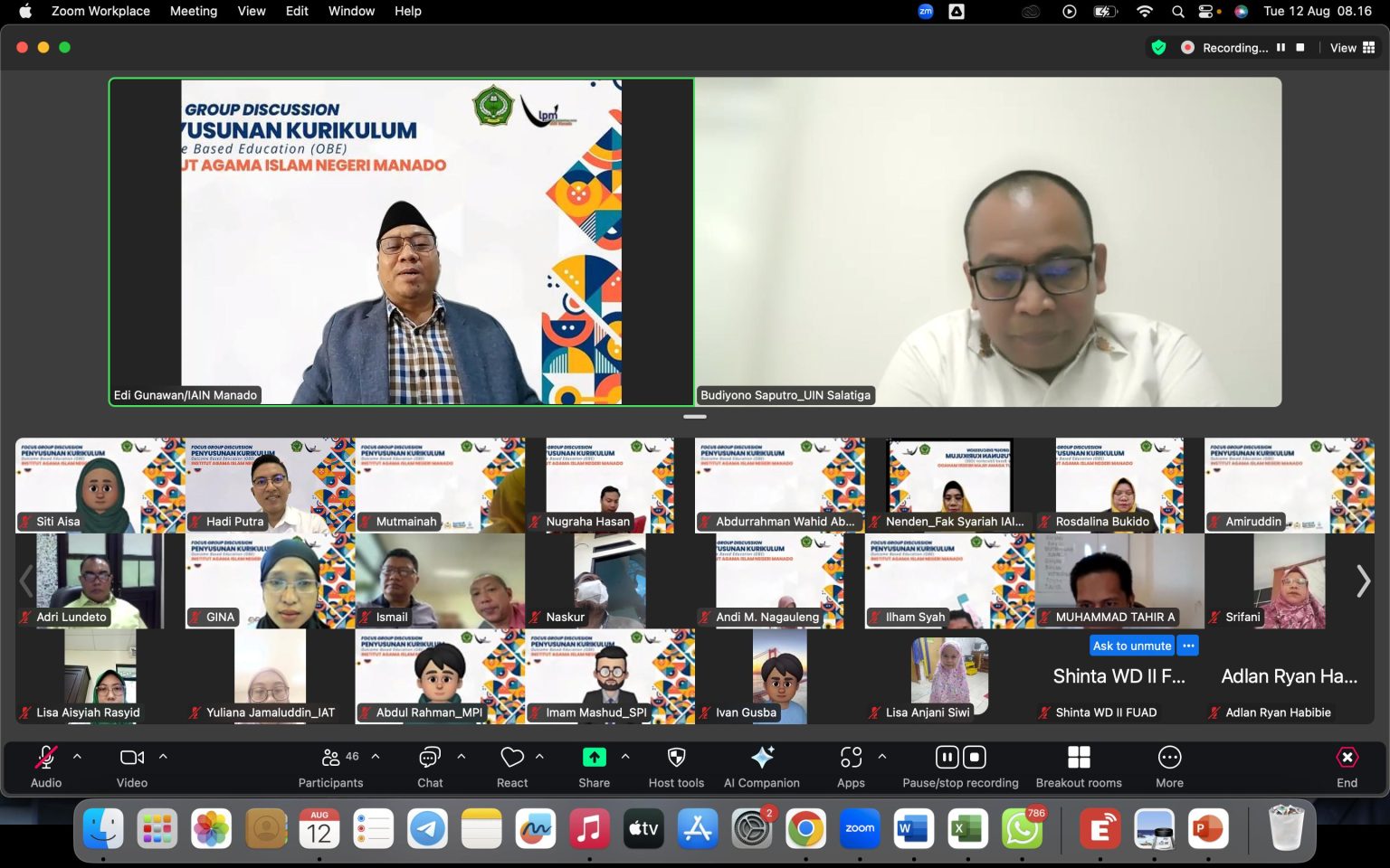 Prodi Hukum Keluarga Mengikuti Seminar Pemantapan Kurikulum OBE Bersama Guru Besar UIN Salatiga