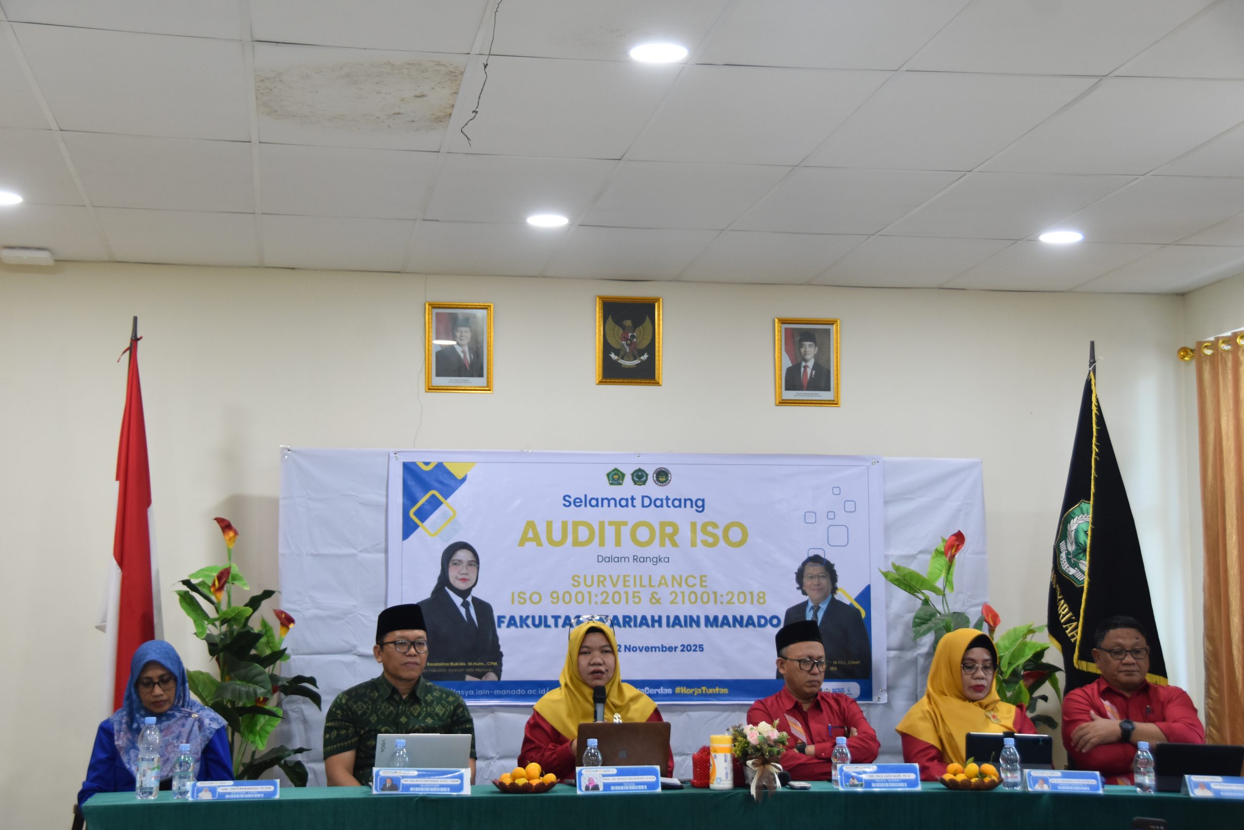 TINGKATKAN STANDAR MUTU LAYANAN INTERNASIONAL, PROGRAM STUDI HUKUM KELUARGA SUKSESKAN SURVEILLANCE ISO 9001:2015 & ISO 21001:2018 IAIN MANADO