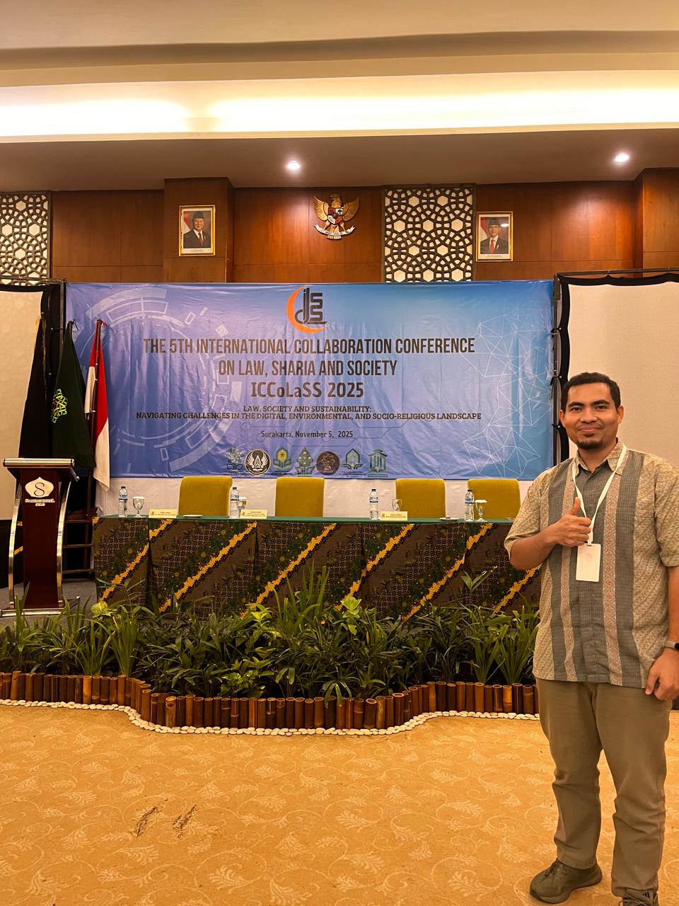 Ketua Prodi Hukum Keluarga IAIN Manado Hadiri Konferensi Internasional ICCoLaSS 2025 di Surakarta